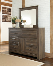 Load image into Gallery viewer, Juararo Queen Poster Bed with Mirrored Dresser
