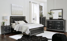 Load image into Gallery viewer, Kaydell Queen/Full Upholstered Panel Headboard with Mirrored Dresser and 2 Nightstands

