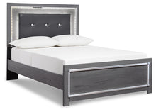 Load image into Gallery viewer, Lodanna Queen Panel Bed with Mirrored Dresser and 2 Nightstands
