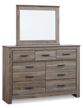 Load image into Gallery viewer, Zelen Queen Panel Bed with Mirrored Dresser, Chest and 2 Nightstands
