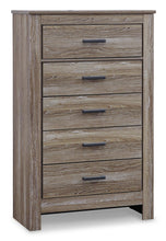 Load image into Gallery viewer, Zelen Queen Panel Bed with Mirrored Dresser, Chest and 2 Nightstands
