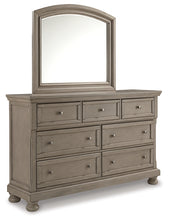 Load image into Gallery viewer, Lettner California King Sleigh Bed with Mirrored Dresser and Chest
