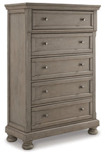 Load image into Gallery viewer, Lettner California King Sleigh Bed with Mirrored Dresser and Chest
