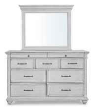 Load image into Gallery viewer, Kanwyn Queen Panel Bed with Storage with Mirrored Dresser and 2 Nightstands
