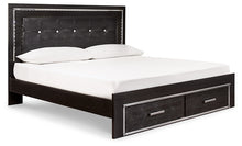 Load image into Gallery viewer, Kaydell King Panel Bed with Storage with Mirrored Dresser, Chest and 2 Nightstands
