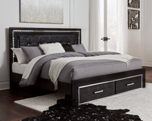 Load image into Gallery viewer, Kaydell King Panel Bed with Storage with Mirrored Dresser, Chest and 2 Nightstands
