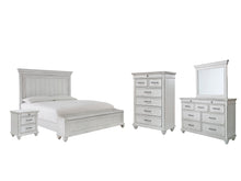 Load image into Gallery viewer, Kanwyn Queen Panel Bed with Storage with Mirrored Dresser, Chest and Nightstand
