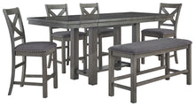 Load image into Gallery viewer, Myshanna Counter Height Dining Table and 4 Barstools and Bench
