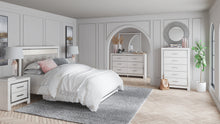 Load image into Gallery viewer, Altyra Queen Panel Headboard with Mirrored Dresser
