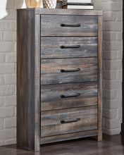 Load image into Gallery viewer, Cambeck King Panel Headboard with Mirrored Dresser and Chest
