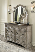 Load image into Gallery viewer, Lodenbay California King Panel Bed with Mirrored Dresser and Chest
