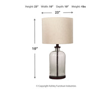 Load image into Gallery viewer, Bandile Glass Table Lamp (1/CN)
