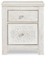 Paxberry King Panel Bed with Mirrored Dresser, Chest and Nightstand