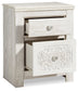 Paxberry King Panel Bed with Mirrored Dresser, Chest and Nightstand