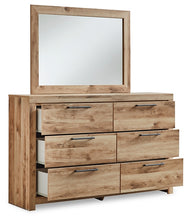 Load image into Gallery viewer, Hyanna Queen Panel Headboard with Mirrored Dresser
